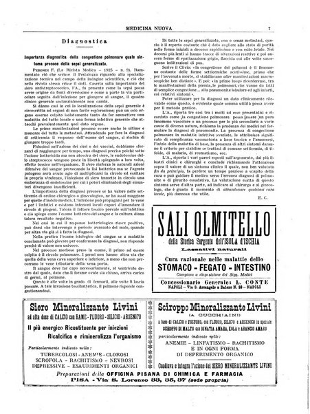 Medicina nuova periodico settimanale di scienze mediche, giurisprudenza sanitaria, medicina sociale e interessi delle classi sanitarie