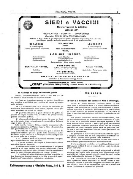 Medicina nuova periodico settimanale di scienze mediche, giurisprudenza sanitaria, medicina sociale e interessi delle classi sanitarie