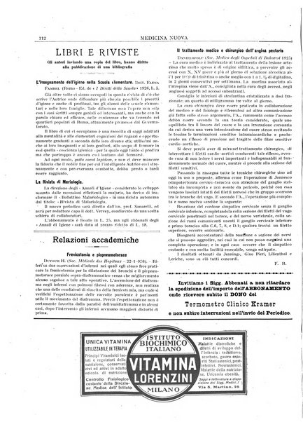 Medicina nuova periodico settimanale di scienze mediche, giurisprudenza sanitaria, medicina sociale e interessi delle classi sanitarie