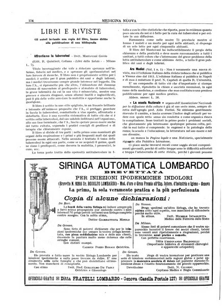 Medicina nuova periodico settimanale di scienze mediche, giurisprudenza sanitaria, medicina sociale e interessi delle classi sanitarie