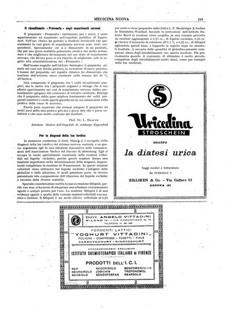 Medicina nuova periodico settimanale di scienze mediche, giurisprudenza sanitaria, medicina sociale e interessi delle classi sanitarie