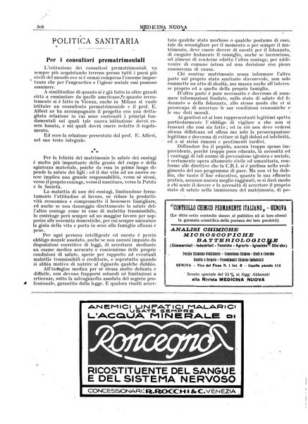 Medicina nuova periodico settimanale di scienze mediche, giurisprudenza sanitaria, medicina sociale e interessi delle classi sanitarie