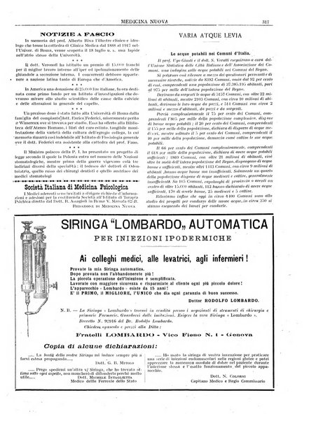 Medicina nuova periodico settimanale di scienze mediche, giurisprudenza sanitaria, medicina sociale e interessi delle classi sanitarie