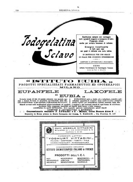 Medicina nuova periodico settimanale di scienze mediche, giurisprudenza sanitaria, medicina sociale e interessi delle classi sanitarie