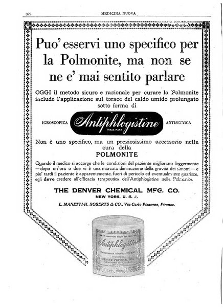 Medicina nuova periodico settimanale di scienze mediche, giurisprudenza sanitaria, medicina sociale e interessi delle classi sanitarie