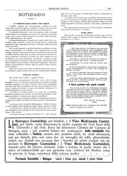 Medicina nuova periodico settimanale di scienze mediche, giurisprudenza sanitaria, medicina sociale e interessi delle classi sanitarie