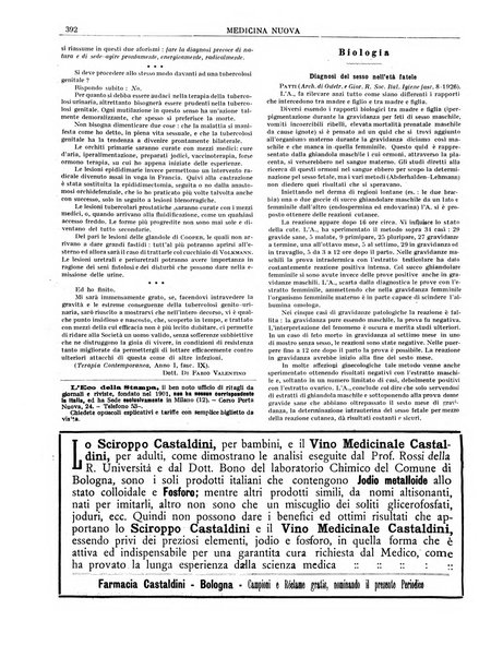 Medicina nuova periodico settimanale di scienze mediche, giurisprudenza sanitaria, medicina sociale e interessi delle classi sanitarie