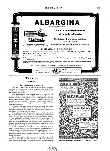 Medicina nuova periodico settimanale di scienze mediche, giurisprudenza sanitaria, medicina sociale e interessi delle classi sanitarie