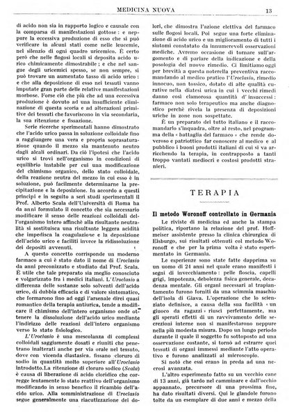 Medicina nuova periodico settimanale di scienze mediche, giurisprudenza sanitaria, medicina sociale e interessi delle classi sanitarie