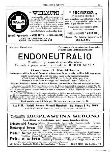 Medicina nuova periodico settimanale di scienze mediche, giurisprudenza sanitaria, medicina sociale e interessi delle classi sanitarie