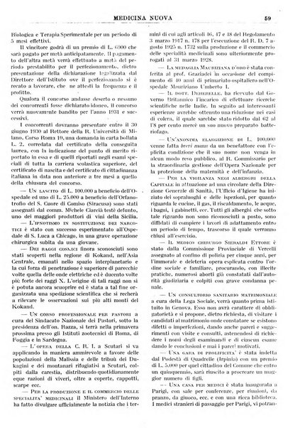 Medicina nuova periodico settimanale di scienze mediche, giurisprudenza sanitaria, medicina sociale e interessi delle classi sanitarie