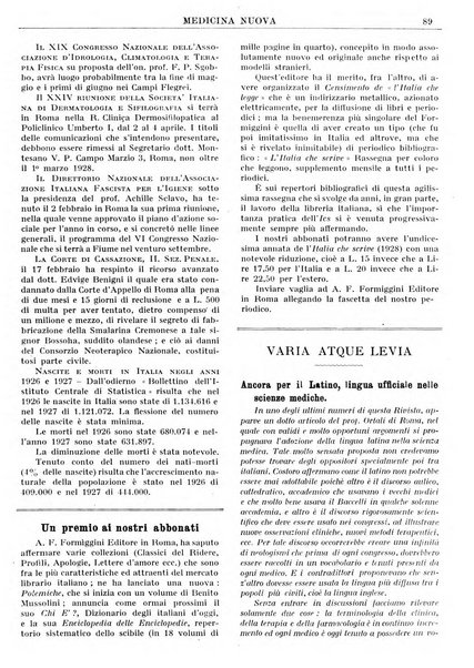 Medicina nuova periodico settimanale di scienze mediche, giurisprudenza sanitaria, medicina sociale e interessi delle classi sanitarie