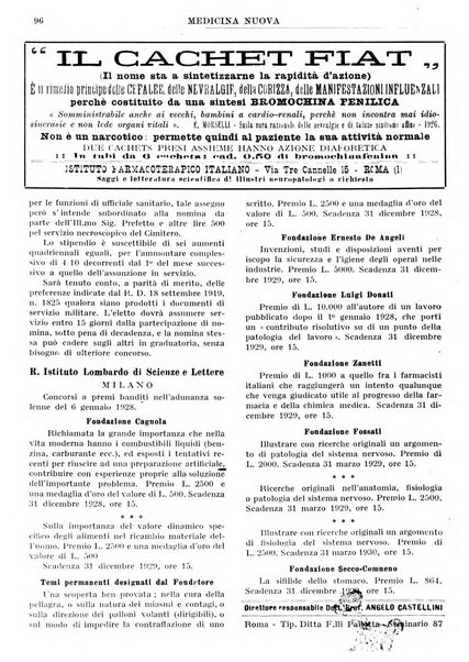 Medicina nuova periodico settimanale di scienze mediche, giurisprudenza sanitaria, medicina sociale e interessi delle classi sanitarie