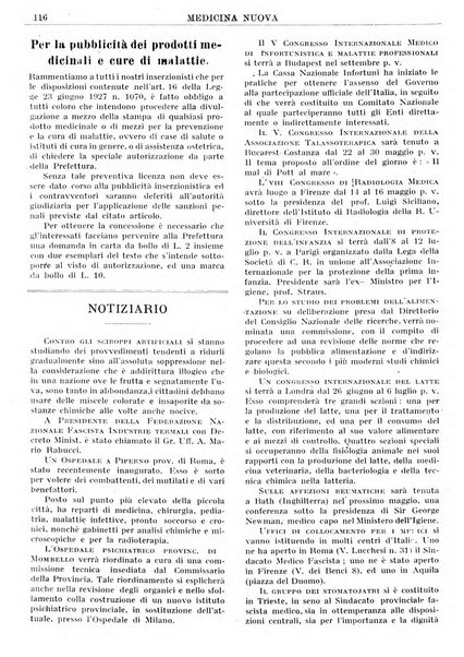 Medicina nuova periodico settimanale di scienze mediche, giurisprudenza sanitaria, medicina sociale e interessi delle classi sanitarie