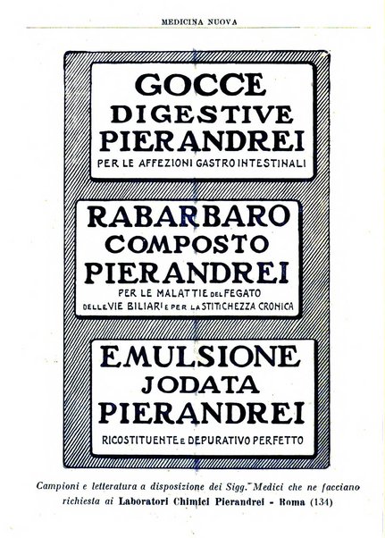 Medicina nuova periodico settimanale di scienze mediche, giurisprudenza sanitaria, medicina sociale e interessi delle classi sanitarie