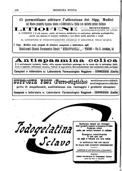 Medicina nuova periodico settimanale di scienze mediche, giurisprudenza sanitaria, medicina sociale e interessi delle classi sanitarie