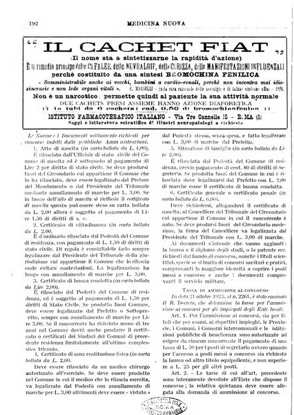 Medicina nuova periodico settimanale di scienze mediche, giurisprudenza sanitaria, medicina sociale e interessi delle classi sanitarie