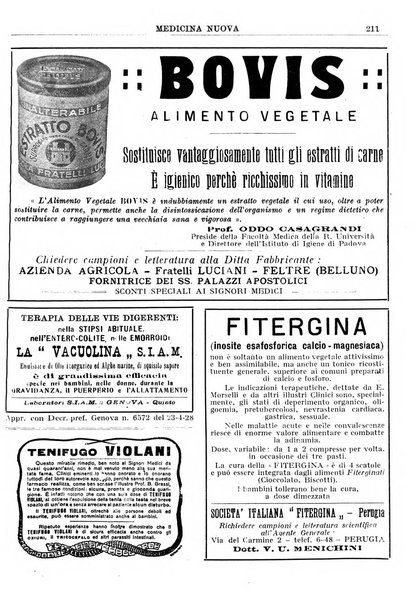 Medicina nuova periodico settimanale di scienze mediche, giurisprudenza sanitaria, medicina sociale e interessi delle classi sanitarie