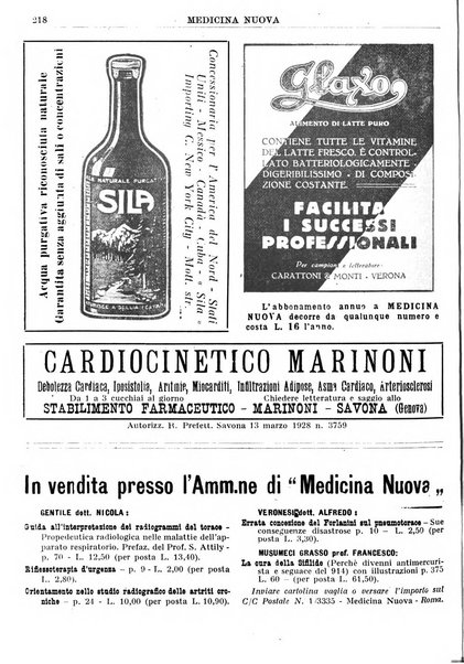 Medicina nuova periodico settimanale di scienze mediche, giurisprudenza sanitaria, medicina sociale e interessi delle classi sanitarie