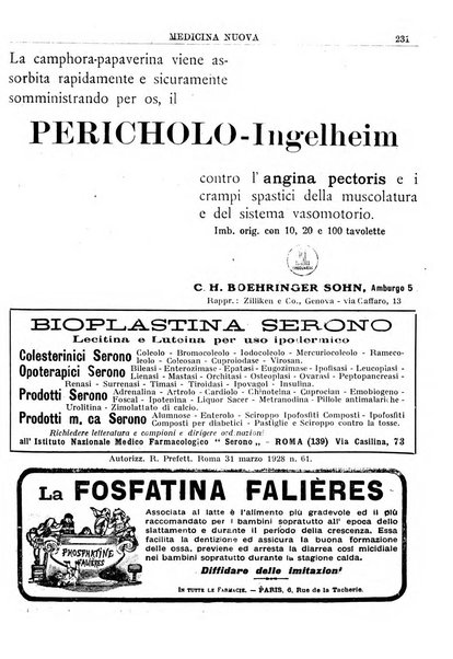 Medicina nuova periodico settimanale di scienze mediche, giurisprudenza sanitaria, medicina sociale e interessi delle classi sanitarie