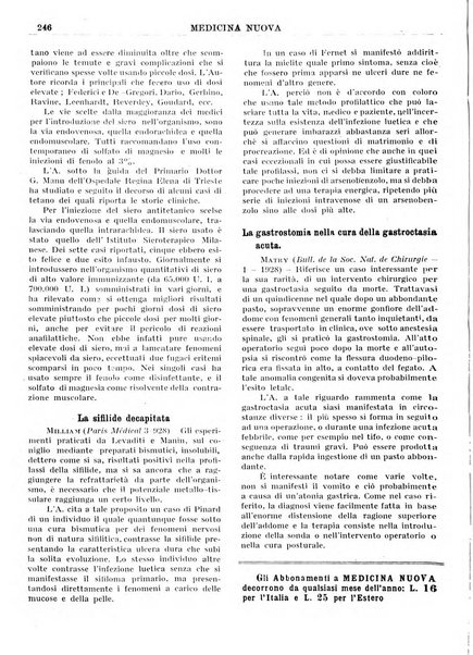 Medicina nuova periodico settimanale di scienze mediche, giurisprudenza sanitaria, medicina sociale e interessi delle classi sanitarie