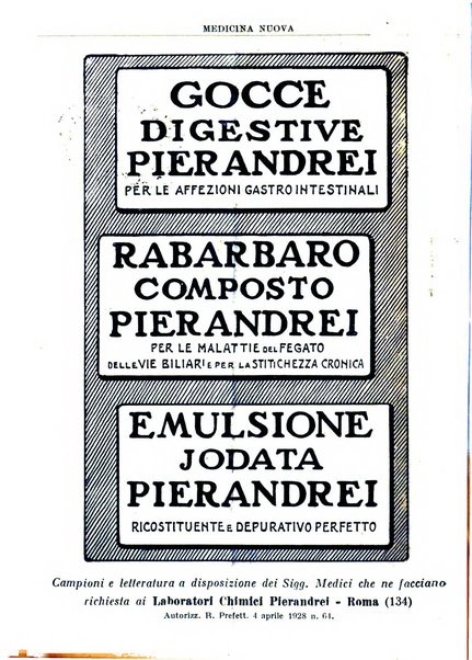 Medicina nuova periodico settimanale di scienze mediche, giurisprudenza sanitaria, medicina sociale e interessi delle classi sanitarie