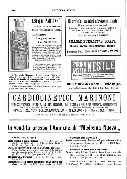 Medicina nuova periodico settimanale di scienze mediche, giurisprudenza sanitaria, medicina sociale e interessi delle classi sanitarie