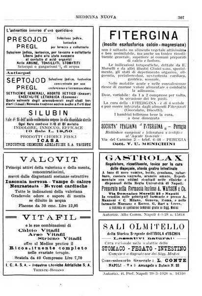 Medicina nuova periodico settimanale di scienze mediche, giurisprudenza sanitaria, medicina sociale e interessi delle classi sanitarie