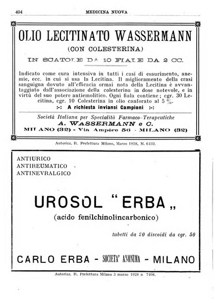 Medicina nuova periodico settimanale di scienze mediche, giurisprudenza sanitaria, medicina sociale e interessi delle classi sanitarie