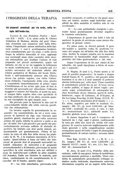 Medicina nuova periodico settimanale di scienze mediche, giurisprudenza sanitaria, medicina sociale e interessi delle classi sanitarie