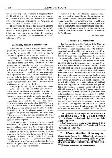 Medicina nuova periodico settimanale di scienze mediche, giurisprudenza sanitaria, medicina sociale e interessi delle classi sanitarie