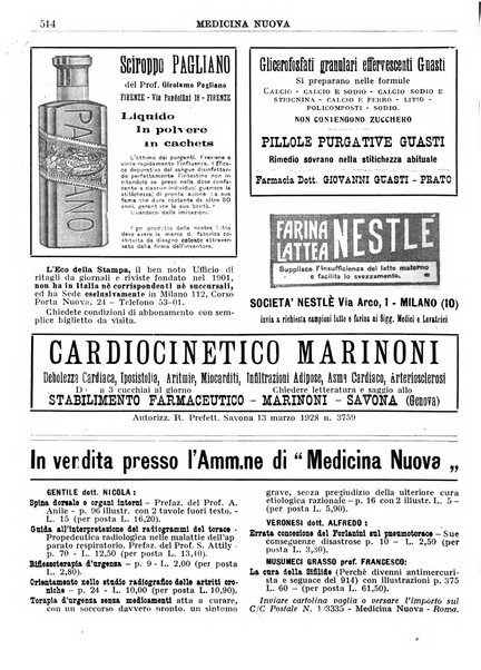 Medicina nuova periodico settimanale di scienze mediche, giurisprudenza sanitaria, medicina sociale e interessi delle classi sanitarie