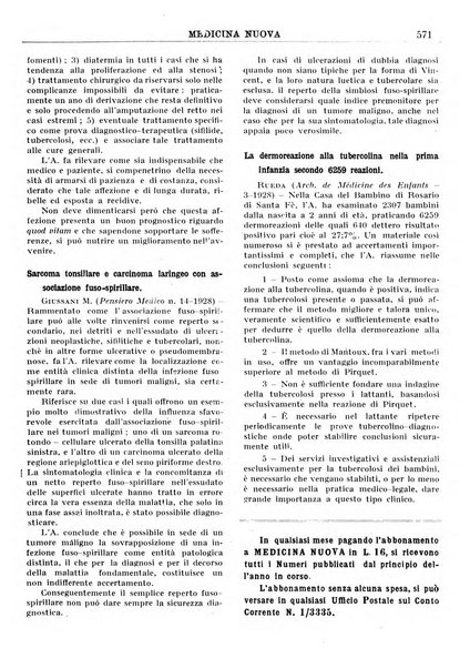 Medicina nuova periodico settimanale di scienze mediche, giurisprudenza sanitaria, medicina sociale e interessi delle classi sanitarie