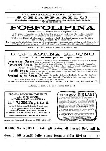 Medicina nuova periodico settimanale di scienze mediche, giurisprudenza sanitaria, medicina sociale e interessi delle classi sanitarie