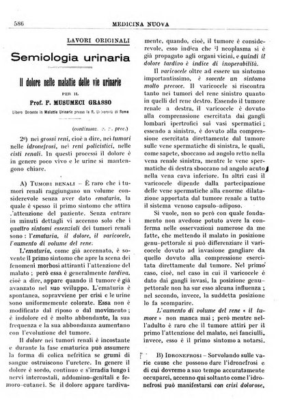 Medicina nuova periodico settimanale di scienze mediche, giurisprudenza sanitaria, medicina sociale e interessi delle classi sanitarie