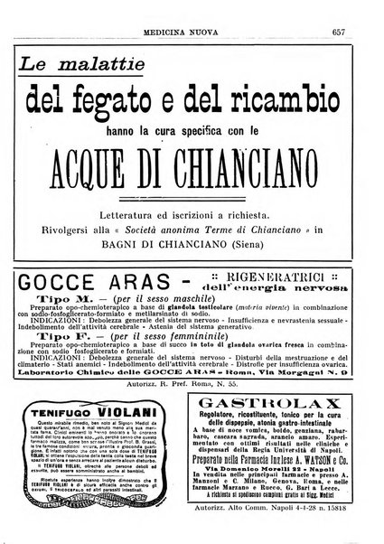 Medicina nuova periodico settimanale di scienze mediche, giurisprudenza sanitaria, medicina sociale e interessi delle classi sanitarie