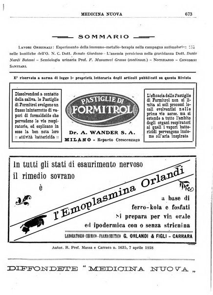 Medicina nuova periodico settimanale di scienze mediche, giurisprudenza sanitaria, medicina sociale e interessi delle classi sanitarie