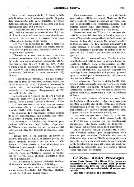 Medicina nuova periodico settimanale di scienze mediche, giurisprudenza sanitaria, medicina sociale e interessi delle classi sanitarie