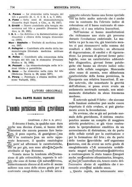 Medicina nuova periodico settimanale di scienze mediche, giurisprudenza sanitaria, medicina sociale e interessi delle classi sanitarie