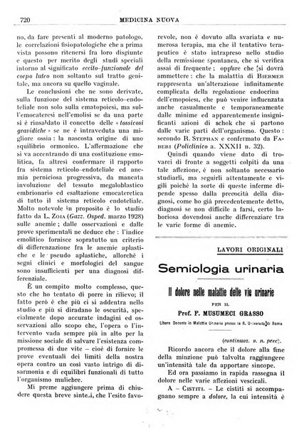 Medicina nuova periodico settimanale di scienze mediche, giurisprudenza sanitaria, medicina sociale e interessi delle classi sanitarie