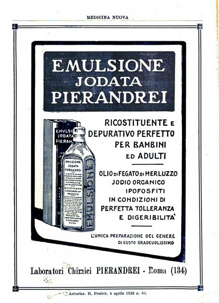 Medicina nuova periodico settimanale di scienze mediche, giurisprudenza sanitaria, medicina sociale e interessi delle classi sanitarie