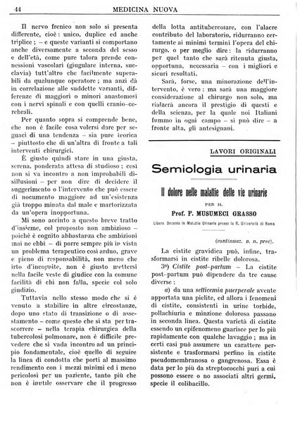 Medicina nuova periodico settimanale di scienze mediche, giurisprudenza sanitaria, medicina sociale e interessi delle classi sanitarie