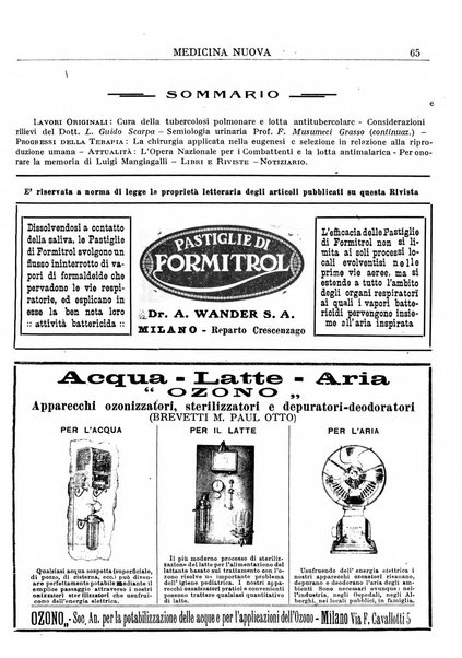 Medicina nuova periodico settimanale di scienze mediche, giurisprudenza sanitaria, medicina sociale e interessi delle classi sanitarie