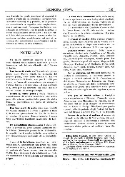 Medicina nuova periodico settimanale di scienze mediche, giurisprudenza sanitaria, medicina sociale e interessi delle classi sanitarie