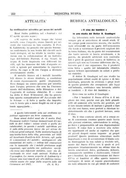 Medicina nuova periodico settimanale di scienze mediche, giurisprudenza sanitaria, medicina sociale e interessi delle classi sanitarie