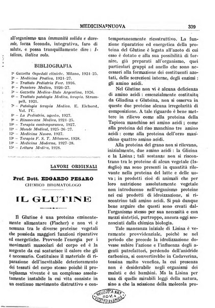 Medicina nuova periodico settimanale di scienze mediche, giurisprudenza sanitaria, medicina sociale e interessi delle classi sanitarie