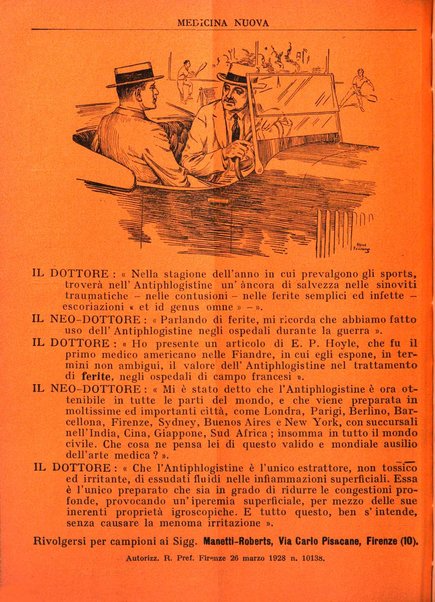 Medicina nuova periodico settimanale di scienze mediche, giurisprudenza sanitaria, medicina sociale e interessi delle classi sanitarie