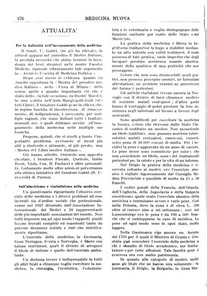 Medicina nuova periodico settimanale di scienze mediche, giurisprudenza sanitaria, medicina sociale e interessi delle classi sanitarie