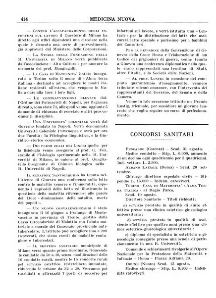 Medicina nuova periodico settimanale di scienze mediche, giurisprudenza sanitaria, medicina sociale e interessi delle classi sanitarie