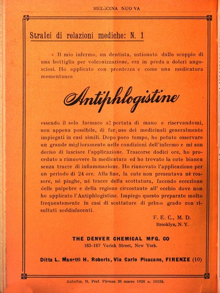 Medicina nuova periodico settimanale di scienze mediche, giurisprudenza sanitaria, medicina sociale e interessi delle classi sanitarie